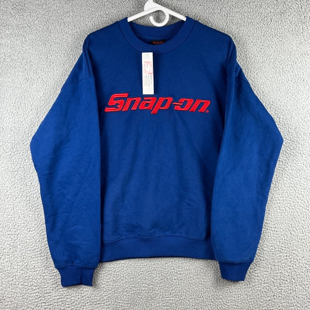 NWD - Snap On Tools‎ Sweatshirt Adult Medium Blue Red Embroidered Logo